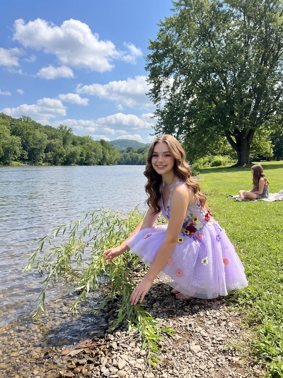 A Line Tulle Sweetheart Sleeveless Embroidery Short Homecoming Dresses