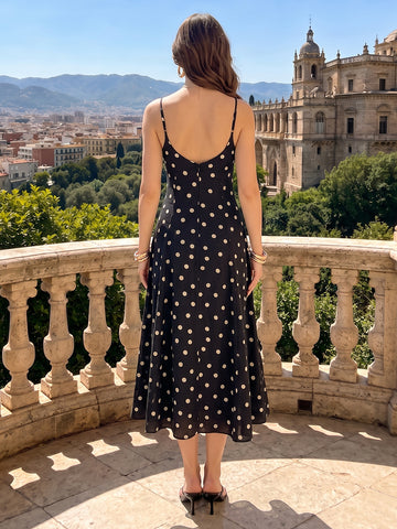 A Line Chiffon Spaghetti Straps Sleeveless Wedding Guest Dresses