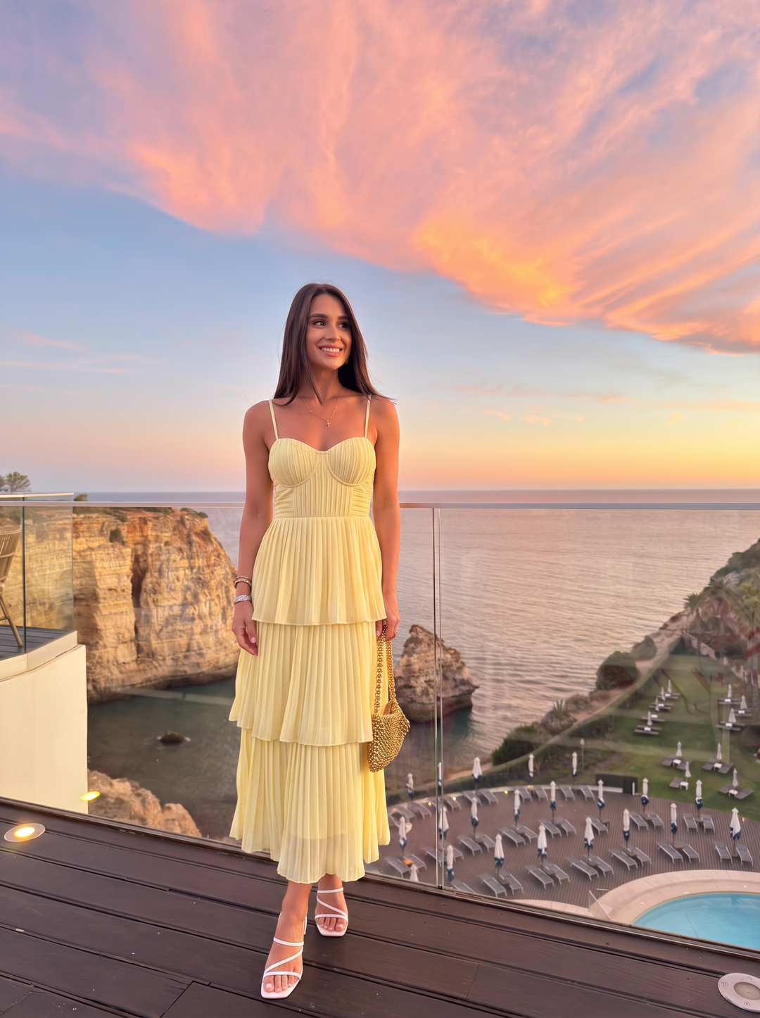 A Line Sweetheart Chiffon Sleeveless Wedding Guest Dresses with Pleated