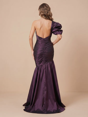 Mermaid Sweetheart Satin Sleeveless Evening Dresses