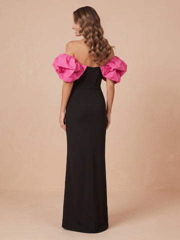 Sheath Satin Off the Shoulder Sleeveless Corset Evening Dresses