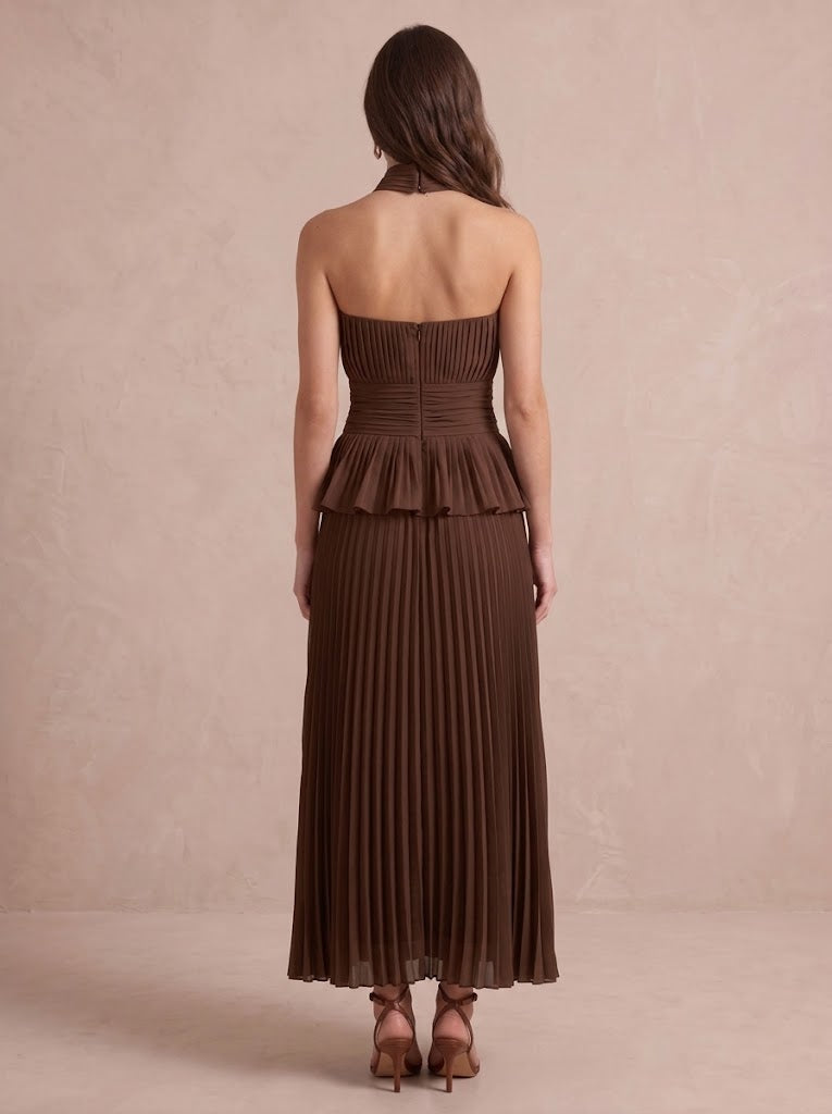 Chiffon Wedding Guest Dresses A Line Sleeveless Long Pleated Strapless 2026